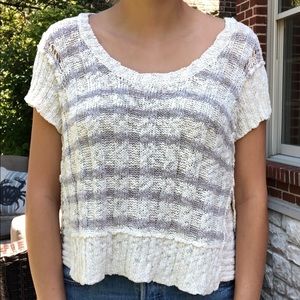 Free people short sleeve sweater